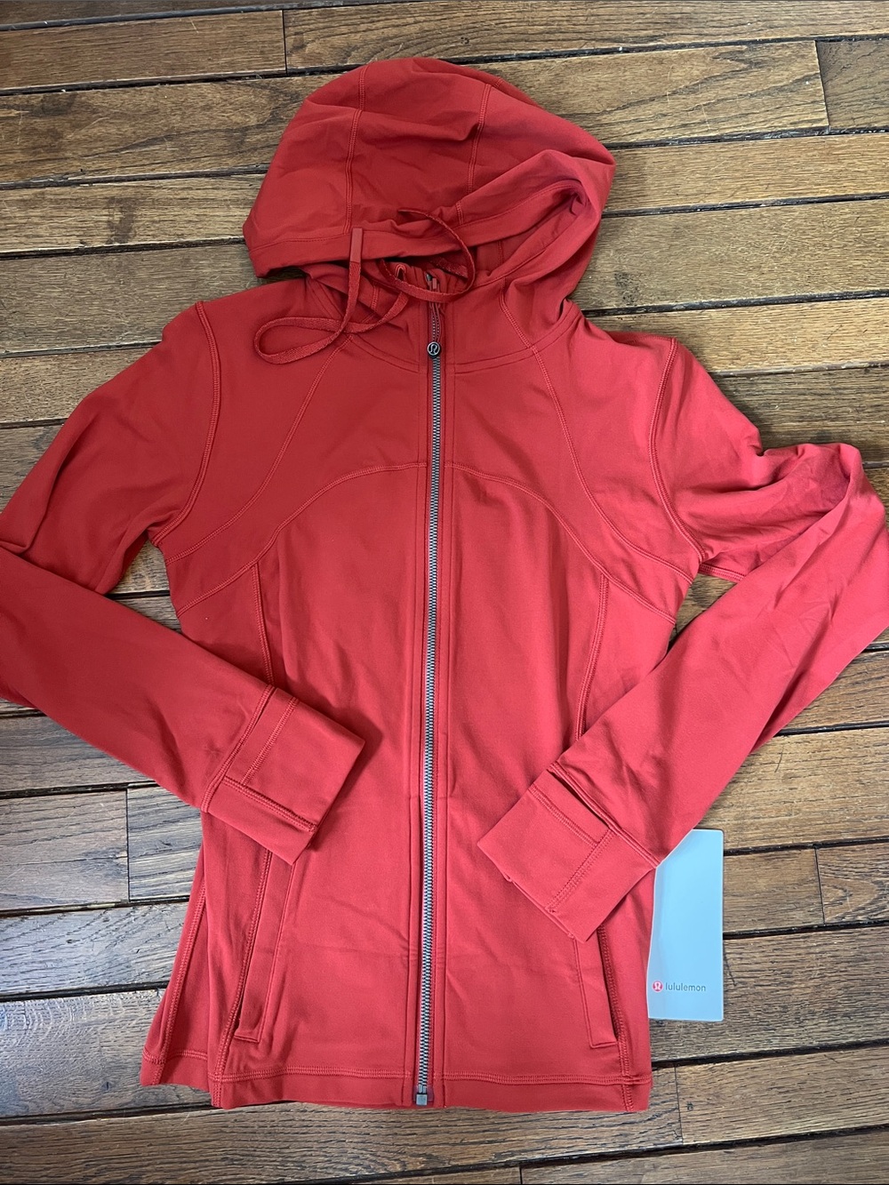 Lululemon Cayenne Red Hooded Define Jacket Nulu Size 8 NWT